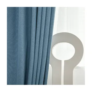 Cortinas modernas de tecido de poliéster para decoração de sala de estar, 110 "Polegadas 280 cm de largura