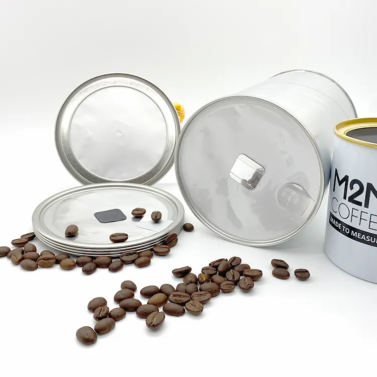 Frisch geröstete Kaffeebohnen-Aufbewahrung behälter in Lebensmittel qualität verwendet Abzieh deckel mit CO2-Release ventil
