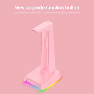 ONIKUMA <span class=keywords><strong>Support</strong></span> <span class=keywords><strong>de</strong></span> <span class=keywords><strong>casque</strong></span> RGB ST-5 Ports Usb pour tous les casques <span class=keywords><strong>de</strong></span> jeu <span class=keywords><strong>Support</strong></span> d'accessoires pour écouteurs <span class=keywords><strong>de</strong></span> bureau - Product Image 4