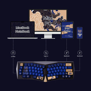 <span class=keywords><strong>Clavier</strong></span> ergonomique Akko Year of Snake <span class=keywords><strong>Alice</strong></span> avec batterie longue durée de 8000mAh et connexion multimode sans fil - Product Image 2