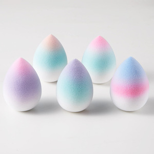 Esponja de maquillaje de Material libre de látex, esponja suave personalizada de microfibra para cara, <span class=keywords><strong>terciopelo</strong></span>, belleza, maquillaje, huevo, cosmética, licuadora - Product Image 4