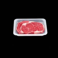 Boîte à lunch jetable en plastique PP transparente, conteneur alimentaire rectangulaire pour supermarché, épaisseur 1 mm, style simple