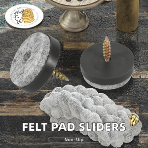 Coussinets de meubles <span class=keywords><strong>en</strong></span> <span class=keywords><strong>feutre</strong></span> de 24MM avec curseurs à vis Pieds de <span class=keywords><strong>chaise</strong></span> Planeurs de sol <span class=keywords><strong>pour</strong></span> bois dur Protéger les patins à ongles <span class=keywords><strong>pour</strong></span> chaises Tables - Product Image 3