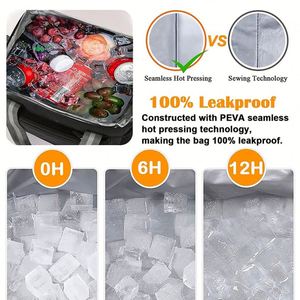Sac personnalisé en tissu Oxford, sac à bandoulière pour le stockage des aliments, boîte à vin pour pique-nique, sac isotherme pour le déjeuner - Product Image 4