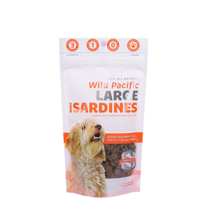 Özel baskı 1lb açılıp kapanabilir Mylar kılıfı Stand up <span class=keywords><strong>Zip</strong></span> kilit plastik ambalaj çanta için Pet köpek kedi davranır gıda - Product Image 1