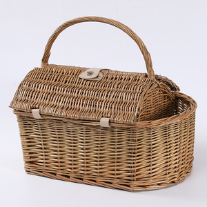 Etiqueta tejida de Picnic de mimbre cesta de almacenamiento de 2 - Product Image 5
