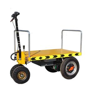 Chariot pliable à trois roues haute capacité, chariot à plateforme de cargo à main électrique pour un entrepôt de plage et usage domestique, kg - Product Image 4