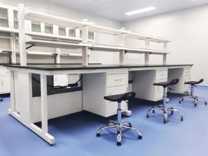 Mesa de Laboratorio Modular con Estructura en H para Ciencias, Laboratorio Médico, Laboratorio de Cosmética, Muebles de Laboratorio Escolar - Product Image 2