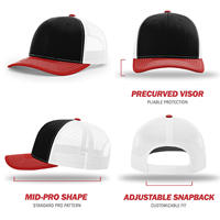 Gorra de Béisbol Snapback de Alta Calidad con Logotipo Bordado, Gorras Richardson 112, Estilo Malla, Gorra Trucker Original Personalizada