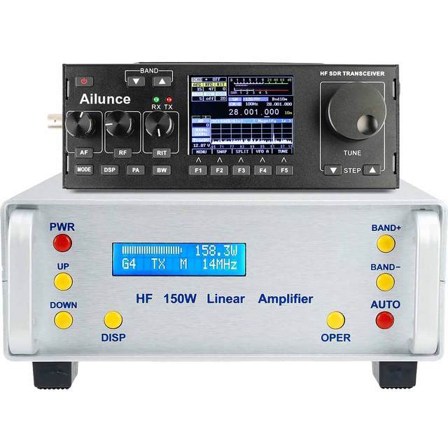 Recent RS-928 150W HF SDR Power Amplifier >900km Long Range Outdoor HF Radio Amplifier for Ham Radio FM/AM/SSB/CW/FT8 Compatible