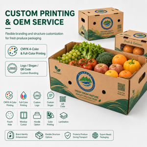 <span class=keywords><strong>Cajas</strong></span> <span class=keywords><strong>de</strong></span> Cartón Rígido con Logotipo Personalizado, Forro <span class=keywords><strong>de</strong></span> Esponja, Ecológicas, Reciclables, <span class=keywords><strong>para</strong></span> Frutas y Verduras, Arándanos, Mango, Tomate - Product Image 5