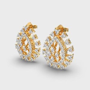 Boucles d'oreilles pendantes en moissanite pour femmes et hommes, plaquées or, pour anniversaire et mariage - Product Image 6