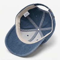 Casquette de baseball vintage en denim délavé 100 % coton à 6 panneaux, ajustable, motif lettres sportif, chapeau de soleil d'extérieur unisexe