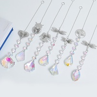 Cristal papillon libellule abeille arbre attrape-soleil arc-en-ciel fabricant suspendu pour fenêtre