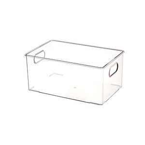 Desktop Storage <b>Box</b> Cosmetic Organizer With Lid <b>Stackable</b> 3.5L Capacity For Makeup And Skincare Products - Product Image 4
