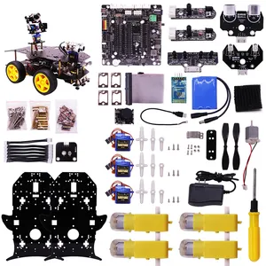 Yahboom DIY STEM Programmier bares Himbeer-Pi-Auto Smart 4WD-Roboterauto für Raspberry Pi 4 3B mit Sensor modul