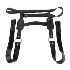 Arnés de cuero con pinchos para caderas y piernas, para sujeción de pie en pie, BDSM, Bondage corporal, fetichismo gay, juguetes sexuales para parejas esclavas. - Product Image 2