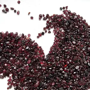 Red Garnet Tumbled Stone Wholesale Natural Rough Stone Healing Crystal Gravel For Home Decoration