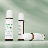 Bouteille Compte-gouttes en Verre Vide de Luxe 30 ml, Cylindre Givré pour Cosmétiques, Flacon d'Huile de Sérum à Épaule Plate