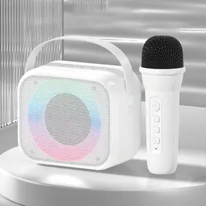 LED Family KTV RGB Party microfono Wireless <span class=keywords><strong>K</strong></span> Singing Machine Outdoor Portable mini Wireless Mic Karaoke altoparlante Bluetooth - Product Image 1