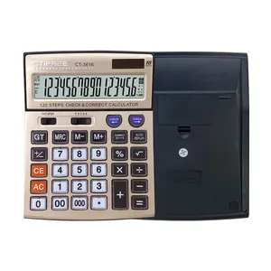 Calculatrices de bureau Fournitures de bureau Double puissance Calculadora Solaire 16 chiffres Électronique Pas cher Calculatrice d'énergie solaire Beauté