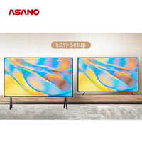 ASANO Tv pintar Led 4k 100 inci, televisi pintar Android layar besar resolusi tinggi kaca Tempered murah