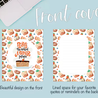 Carnet de notes classique 2026 Happy Planner Fruit & Flora avec couverture imprimée, planificateur mensuel, reliure à disques, couverture rigide, carnet quotidien