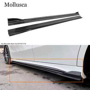 สเกิร์ตข้างคาร์บอนไฟเบอร์ทรง FD สำหรับรถยนต์ CLA-Class W118 W177 ปี 2021-2026 - Product Image 1