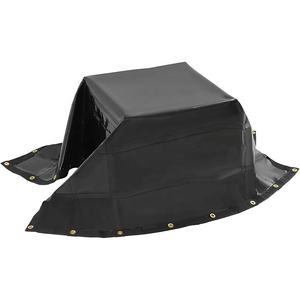 Bâche de protection robuste et imperméable 63 po x 56,75 po en PVC avec sangles réglables pour couverture de voiture - Product Image 1