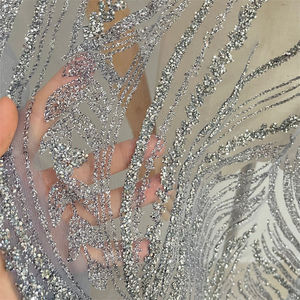 Kain gaun pernikahan tulle perhiasan renda berlian imitasi modis - Product Image 4