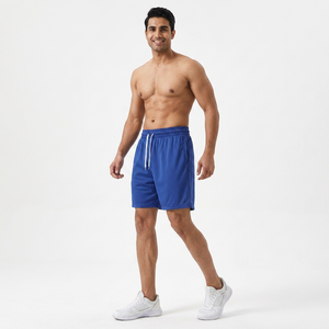 Pantalones cortos deportivos de malla de poliéster 100% para hombre al por mayor, pantalones cortos de baloncesto de secado rápido personalizados para hombre, uniforme de entrenamiento estampado, envío DDP - Product Image 1