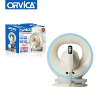 Fer à vapeur vertical électrique ORVICA au design rond, 3600 W, plaque inférieure en céramique, réservoir d'eau de 1500 ml, usage hôtelier ORM-3546