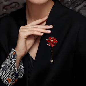 Broche en forme de feu d'artifice en alliage plaqué or, cadeau de mariage ou de fiançailles pour femmes - Product Image 4