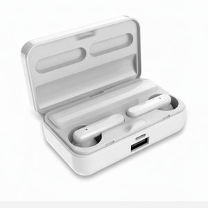 ชุดหูฟังไร้สายบลูทูธ 5.0 พร้อมไมโครโฟน IPX7 กันน้ำ ประเภทซีชาร์จได้ ระบบตัดเสียงรบกวนภายนอกไดนามิกไดร์เวอร์ - Product Image 1