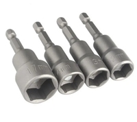 Jeu de douilles à chocs magnétiques YPH OEM/ODM, métriques 6mm~19mm, adaptateur de perceuse à queue hexagonale 6.35mm