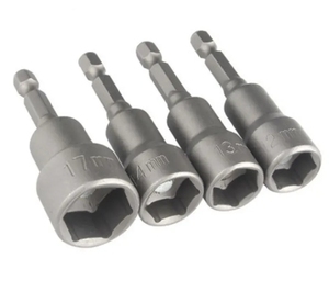 Từ tác động Nut điều khiển ổ cắm Bộ Metric 6mm ~ 19mm tác động lớp Nut setters 6.35mm Hex Shank khoan bit Adapter - Product Image 5