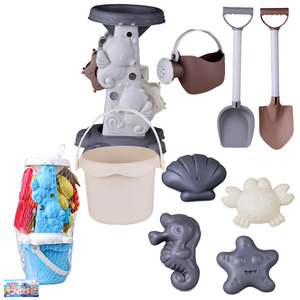 Ensemble de jouets de plage marins personnalisés et adorables avec outils de fouille de <span class=keywords><strong>sable</strong></span> et sablier – Essentiels de jeu pour enfants à la mer - Product Image 1