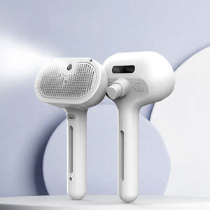 Brosse pour animaux de compagnie en acier inoxydable et ABS durable avec bouton de pulvérisation, peigne vapeur écologique 2-en-1 pour l'élimination des poils et le nettoyage - Product Image 5