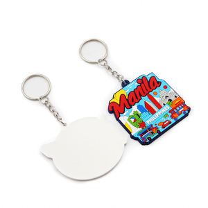 <b>Custom</b> Soft Keychain 2D Logo Design Service Factory Direct Prices <b>Key</b> Rings Charms Llaveros Publicitarios Llavero De Pvc - Product Image 2