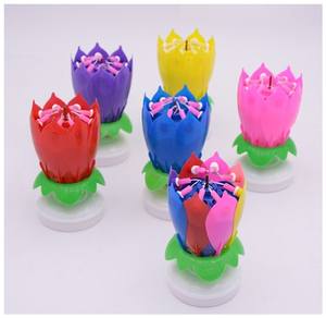 شخصية العد التنازلي الدورية الطبقة البلاستيكية الجديدة شموع عيد ميلاد الألعاب النارية المشتقة شمعة الموسيقى زهرة - Product Image 3
