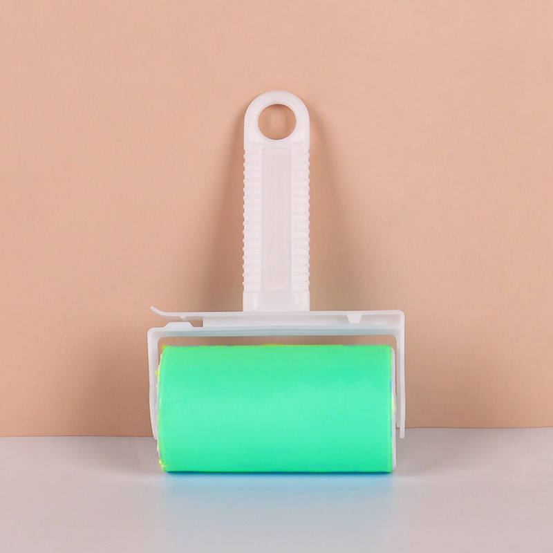 Rouleau de cheveux adhésif lavage moyen [vert]