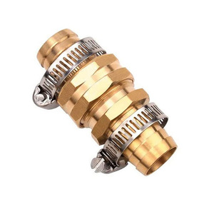 Connecteurs de réparation de tuyaux filetés en laiton de 3/4'' pour la fixation de tuyaux d'arrosage de jardin - Product Image 5