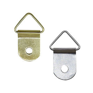 Stainless Steel Triangular Eye Slip <b>Hooks</b> For Photo Frames And Wall Hangings Silver Gold Finish - Product Image 3