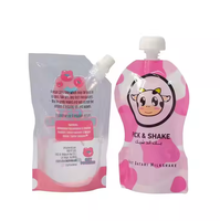 Vente en gros pochette à bec pour aliments pour bébés personnalisée sac à fermeture éclair en nylon avec fonction d'impression héliogravure étanche à l'humidité