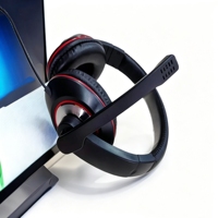 Casque de jeu filaire supra-auriculaire - Haute sensibilité 108 dB, Impédance 32Ω, Câble 1,8 m, Prise simple/double 3,5 mm