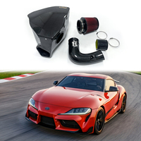 Boîte d'air d'admission d'air froid en Fiber de carbone sec EDDY avec Kit complet de tuyau en Fiber de carbone pour Toyota GR Supra A90 J29 2.0T 3.0T B48 B58