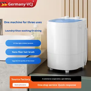 Lavadora Semiautomática Pequeña, Mini Lavadora y Secadora Todo en Uno, para Hogar y Dormitorio, 4 kg, Modelo XP09-45KG, para Bebés, con UV - Product Image 5