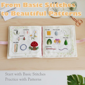 Premium linnen steekboek, losbladige DIY borduursteekgids voor <span class=keywords><strong>beginners</strong></span> - Product Image 5