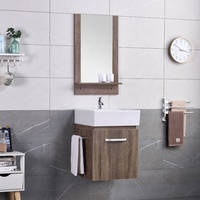 Pas cher Idées De Salle de Bains Armoire de toilette Avec Lavabo Petit Rustique Salle De Bains Armoires
