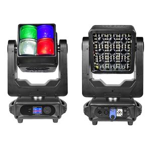 4 Piezas de Luces Móviles de Cabeza con Zoom de 60W LED, Doble Haz, Estroboscópicas, para Fiestas, Escenarios, Bodas, Clubes, Eventos, Conciertos - Product Image 2